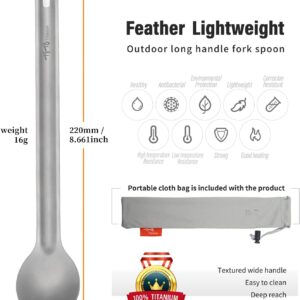 Titanium Long Handle Spork - Image 3