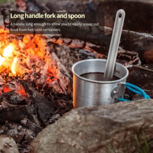 Titanium Long Handle Spork - Image 4