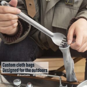 Titanium Long Handle Spork - Image 5